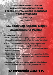 Obchody 85. rocznicy napaści wojsk sowieckich na Polskę